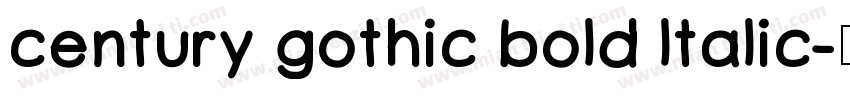 century gothic bold ltalic字体转换